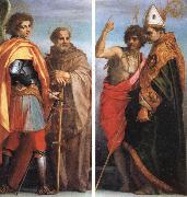 Andrea del Sarto SS.Michael the Archangel and John Gualbert SS.John the Baptist and Bernardo degli berti oil painting reproduction